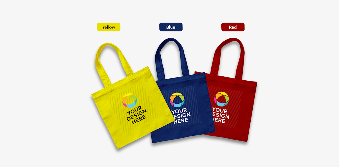 Colored deals canvas bags